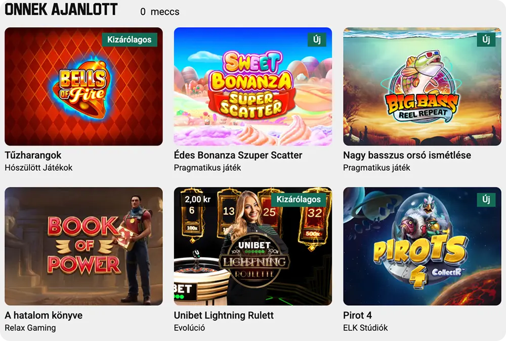 unibet játékok